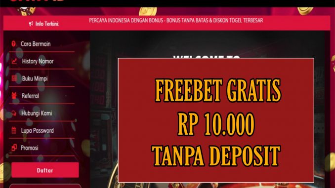 GAYA4D FREEBET GRATIS RP 10.000 TANPA DEPOSIT